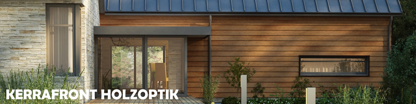 Fassaden Kerrafront Holzoptik